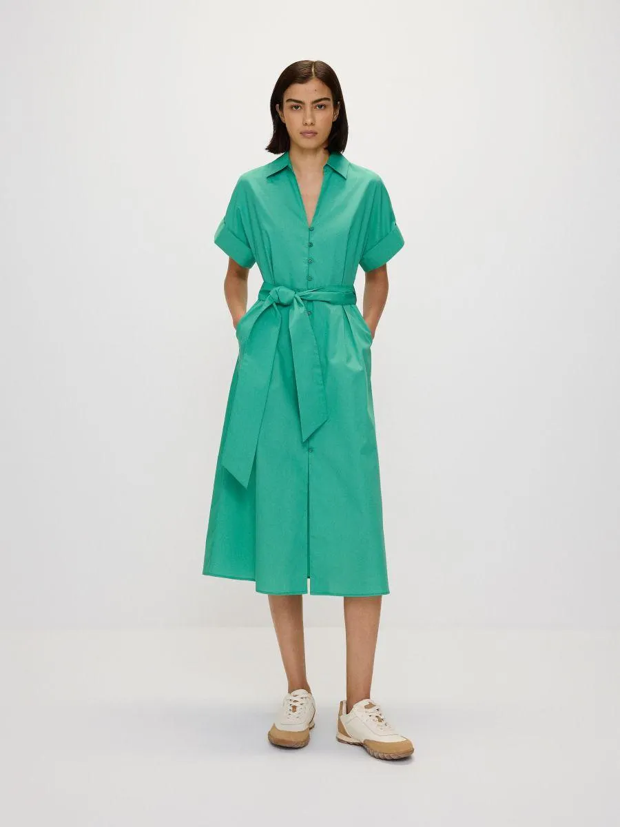 Košilové midi šaty