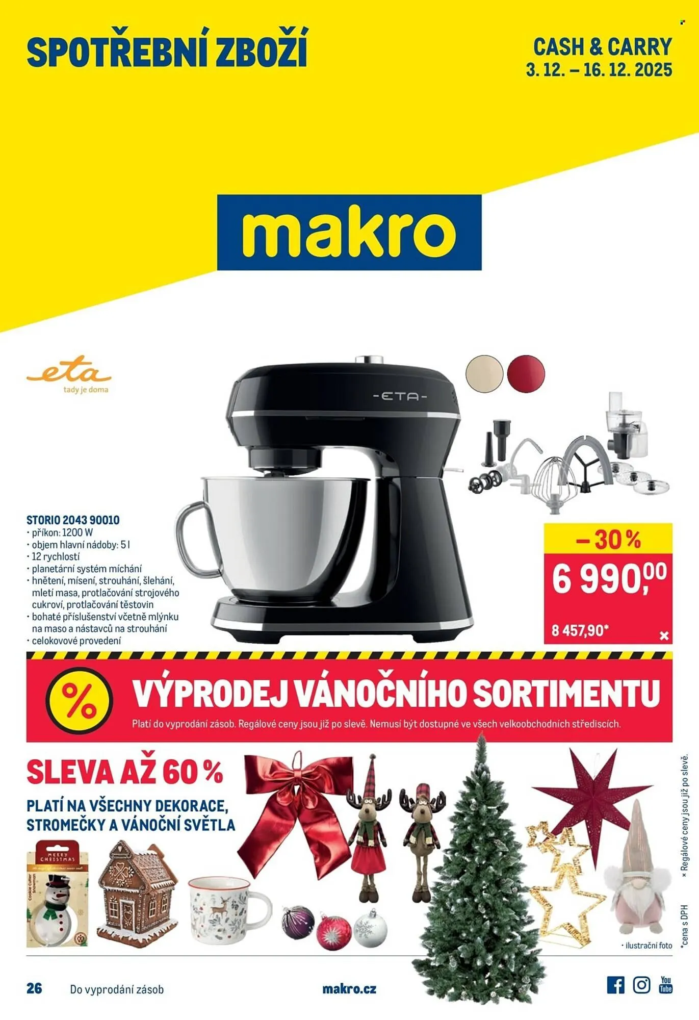 Makro leták - 3. prosince 16. prosince 2025 - Page 1