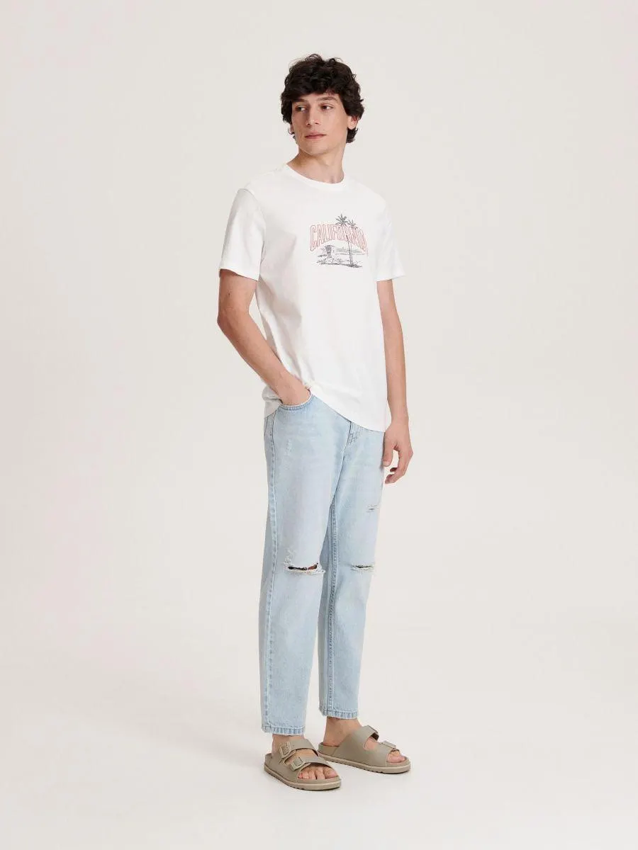 Tričko střihu regular s potiskem