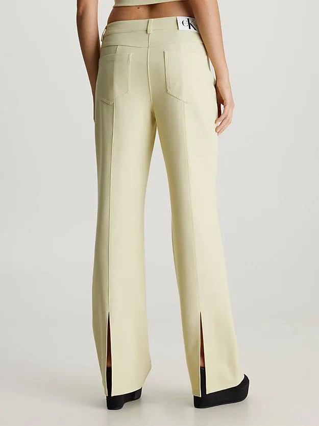 Coated Milano Bootcut Trousers