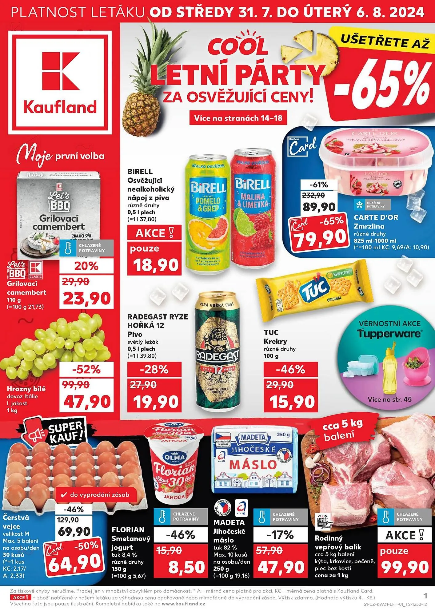 Kaufland leták - 31. července 6. srpna 2024 - Page 1