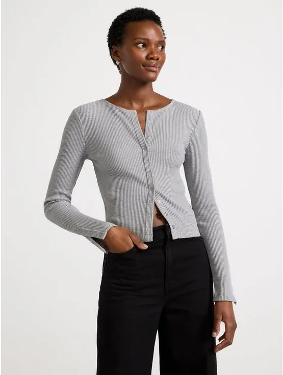 Ribbet Langarmet overdel