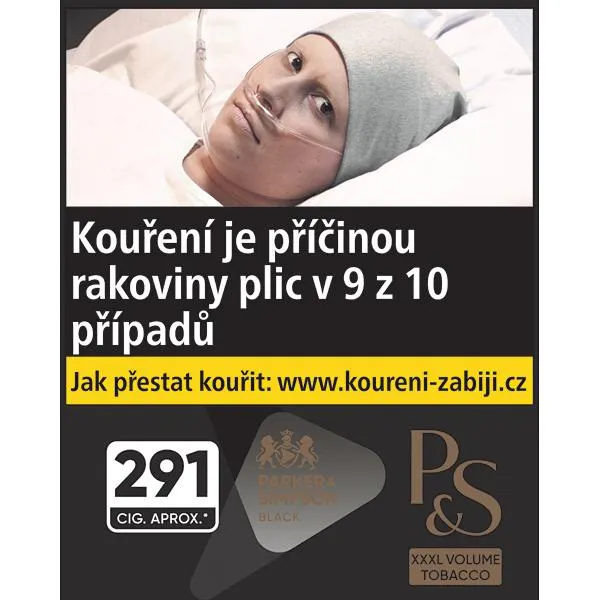 Tabák cigaretový P&S Black 131g