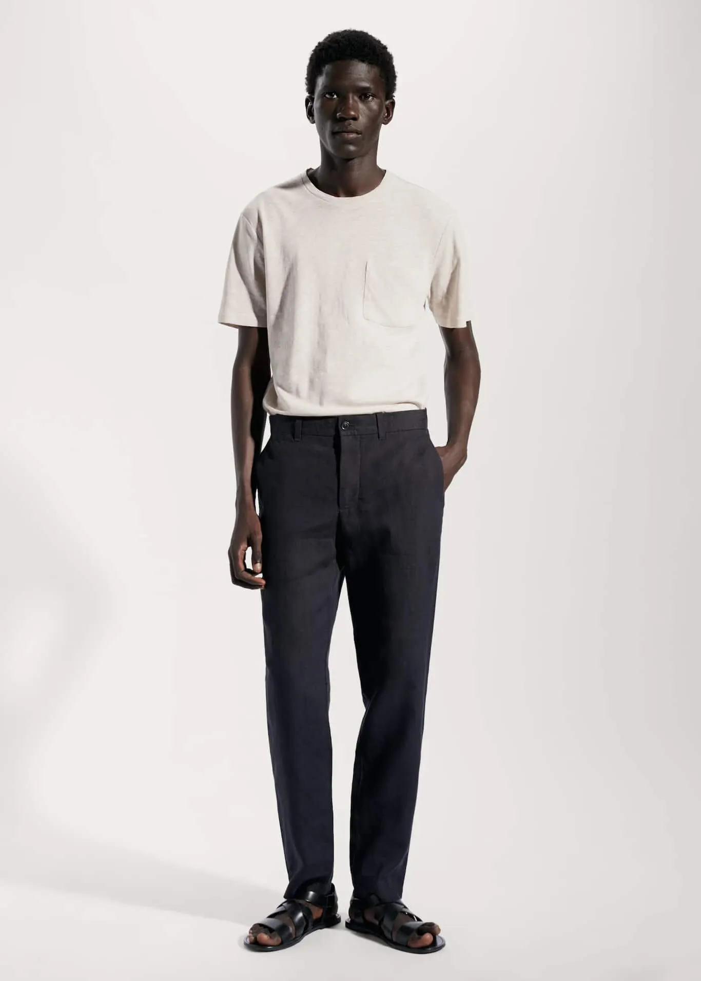 Tričko s kapsou bavlna a len