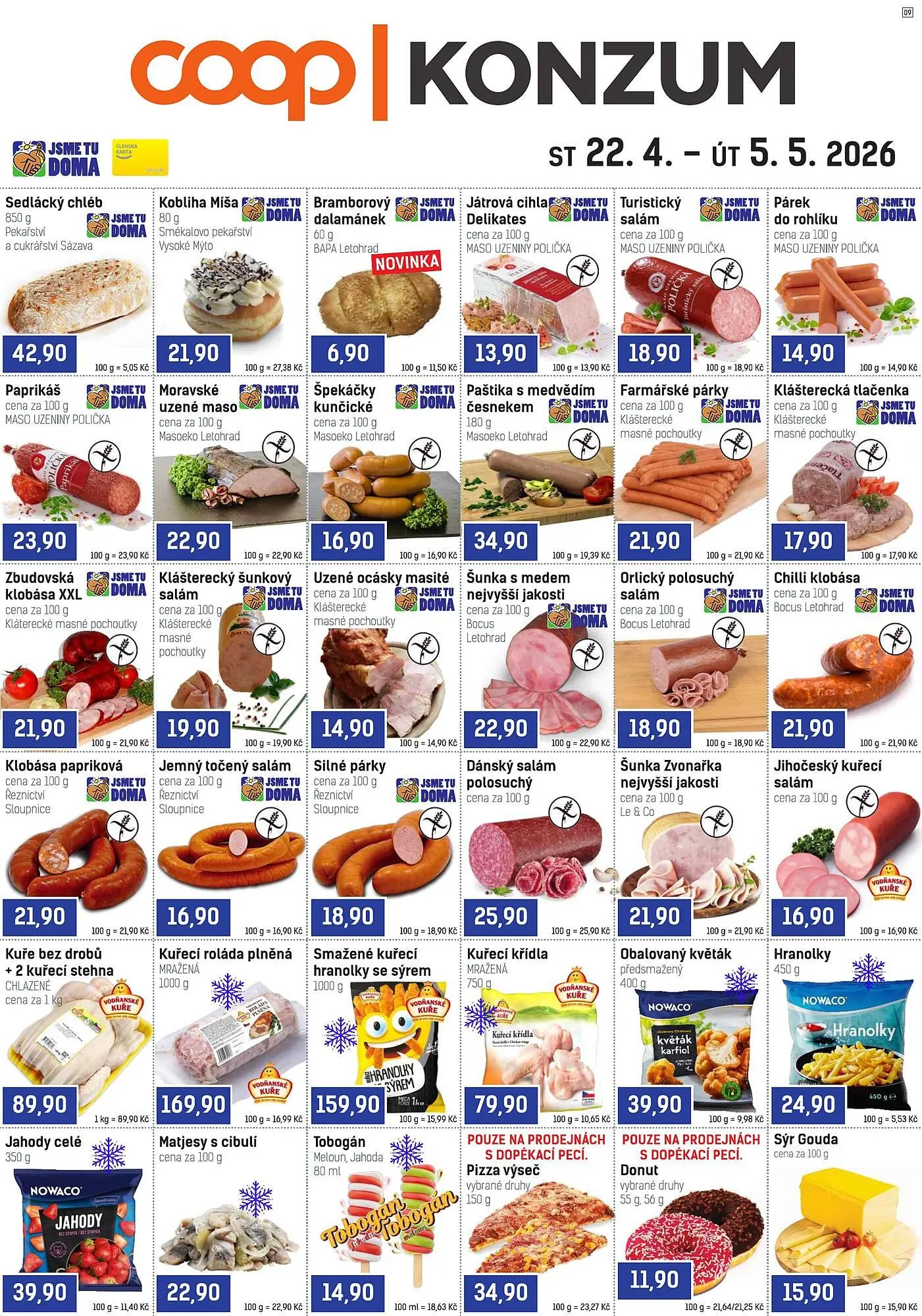 Konzum leták - 22. dubna 5. května 2026 - Page 1