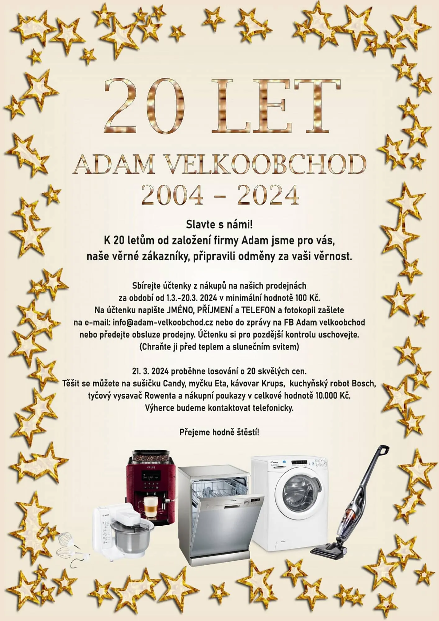 Adam leták - 1. března 20. března 2024