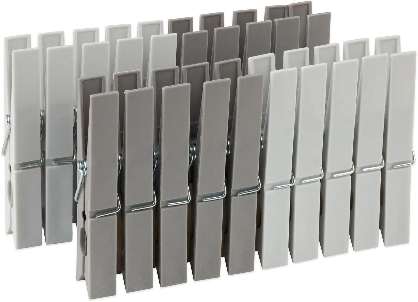 20x kolíčky na prádlo velké šedé TORO PVC