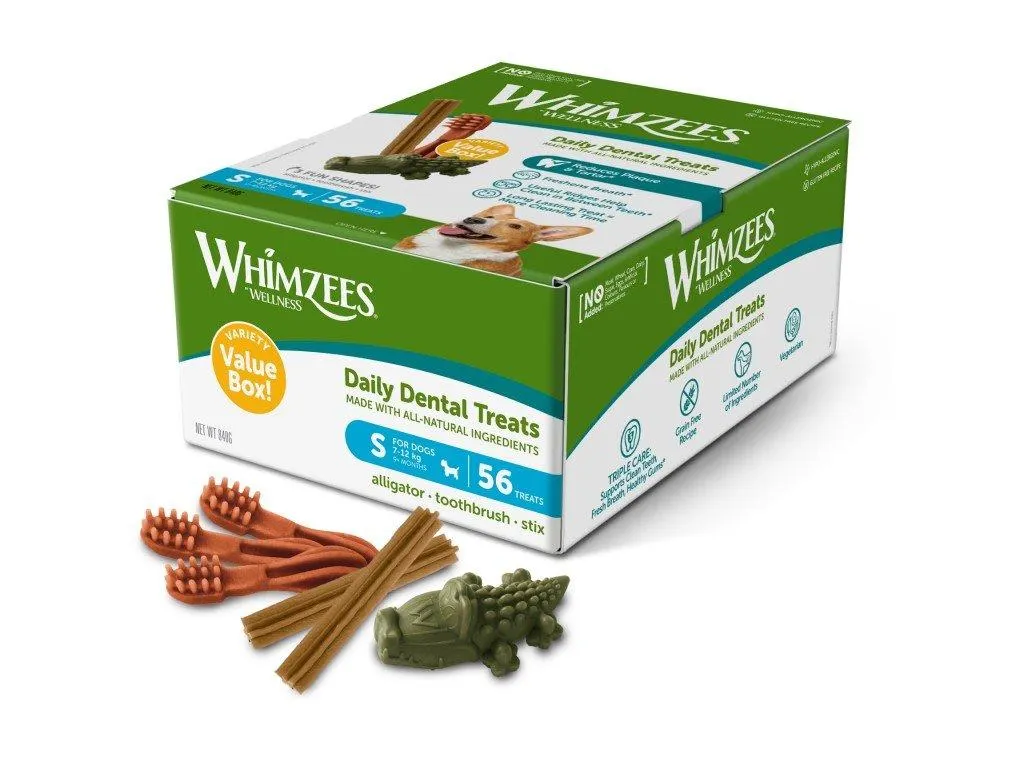 WHIMZEES Mix box dentální pamlsky pro psy S (7-12kg) 56ks