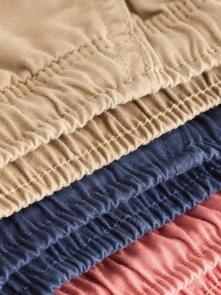 Světle hnědá/námořnická modrá/růžová - Kraťasy (3-16 let)