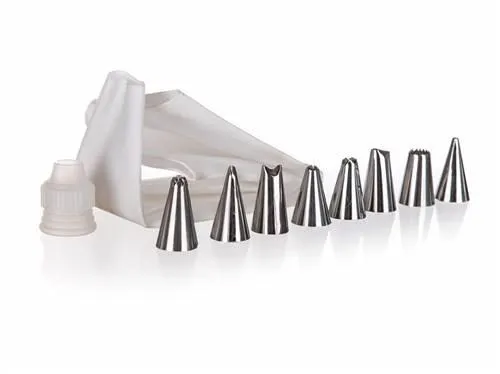 BANQUET Dekorační sada CULINARIA - zdobící sáček, 8 trysek, konektor