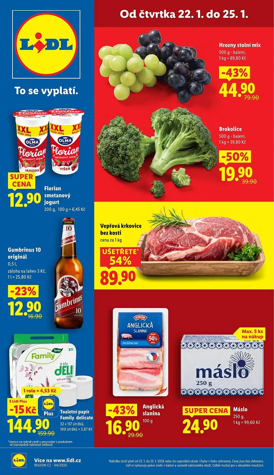 Lidl leták - 22. ledna 25. ledna 2026 - Page 1
