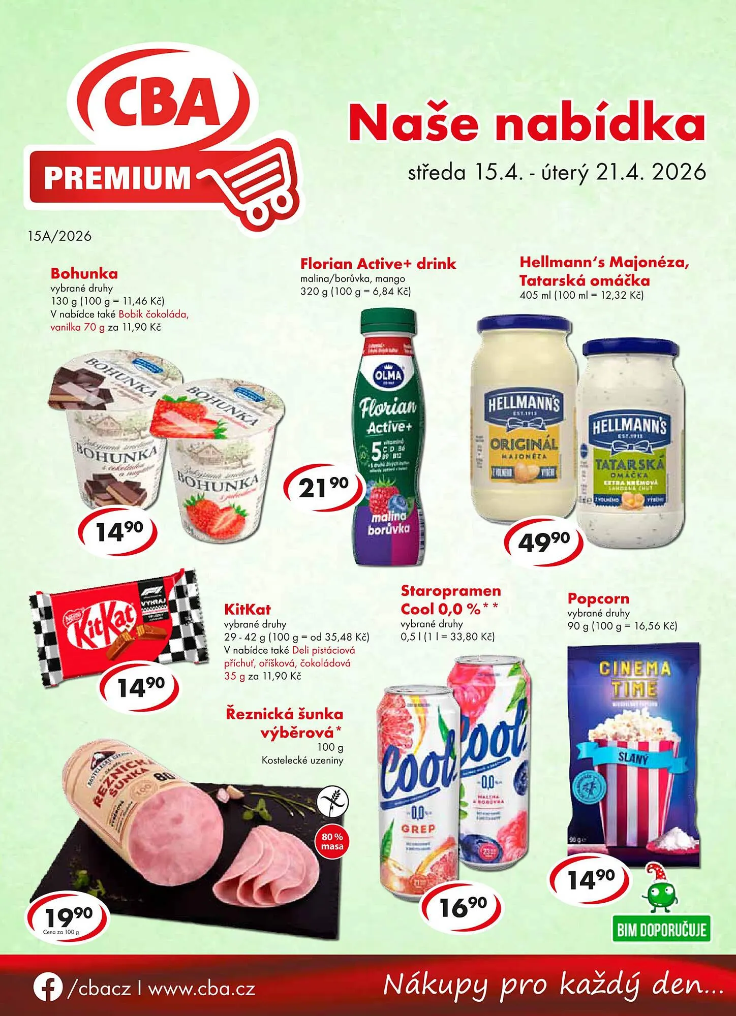 CBA leták - 15. dubna 21. dubna 2026 - Page 1