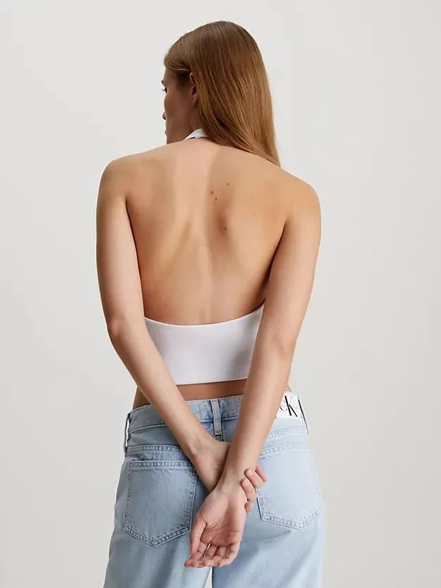 Coated Milano Halter Neck Top