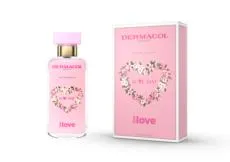 Parfémovaná voda s vůní jasmínu, růže a kosatce