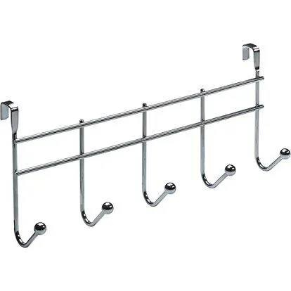 Hettich Věšák na dveře s 5 háčky, chromovaný