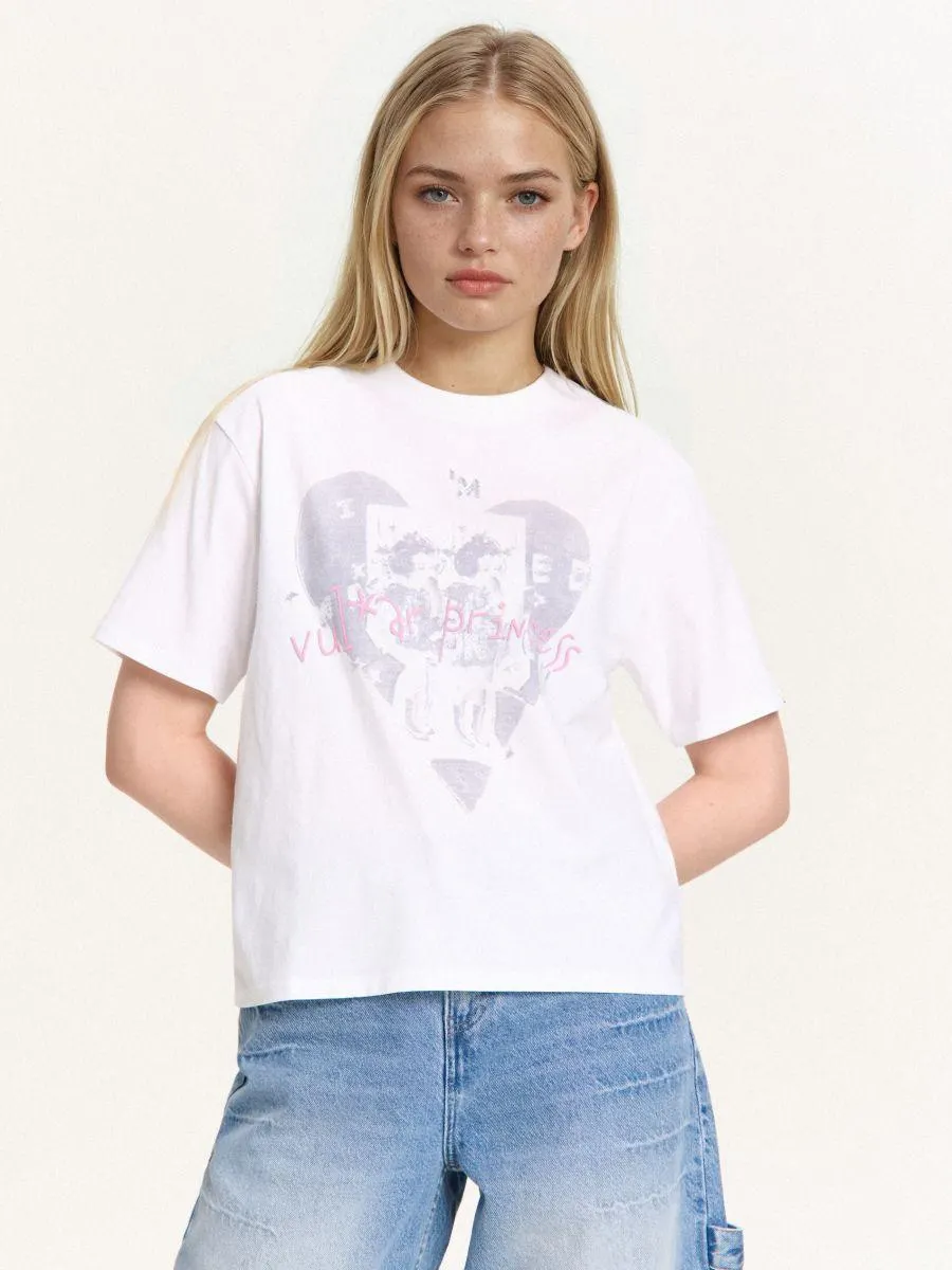 Tričko s potiskem se sepraným efektem