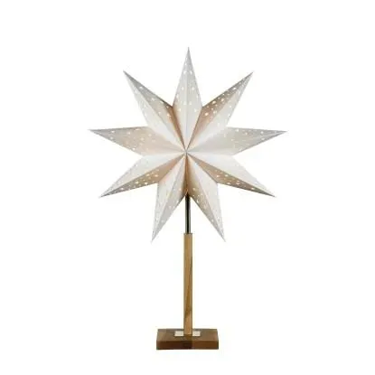 Markslöjd Stojací hvězda SOLVALLA bílá 1xE14, max. 25 W, 21 x 70 x 45 cm