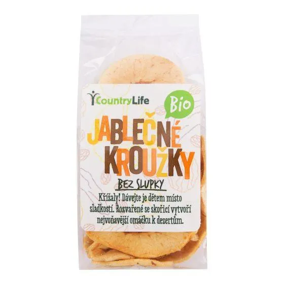 Jablečné kroužky sušené bez slupky 60 g BIO COUNTRY LIFE
