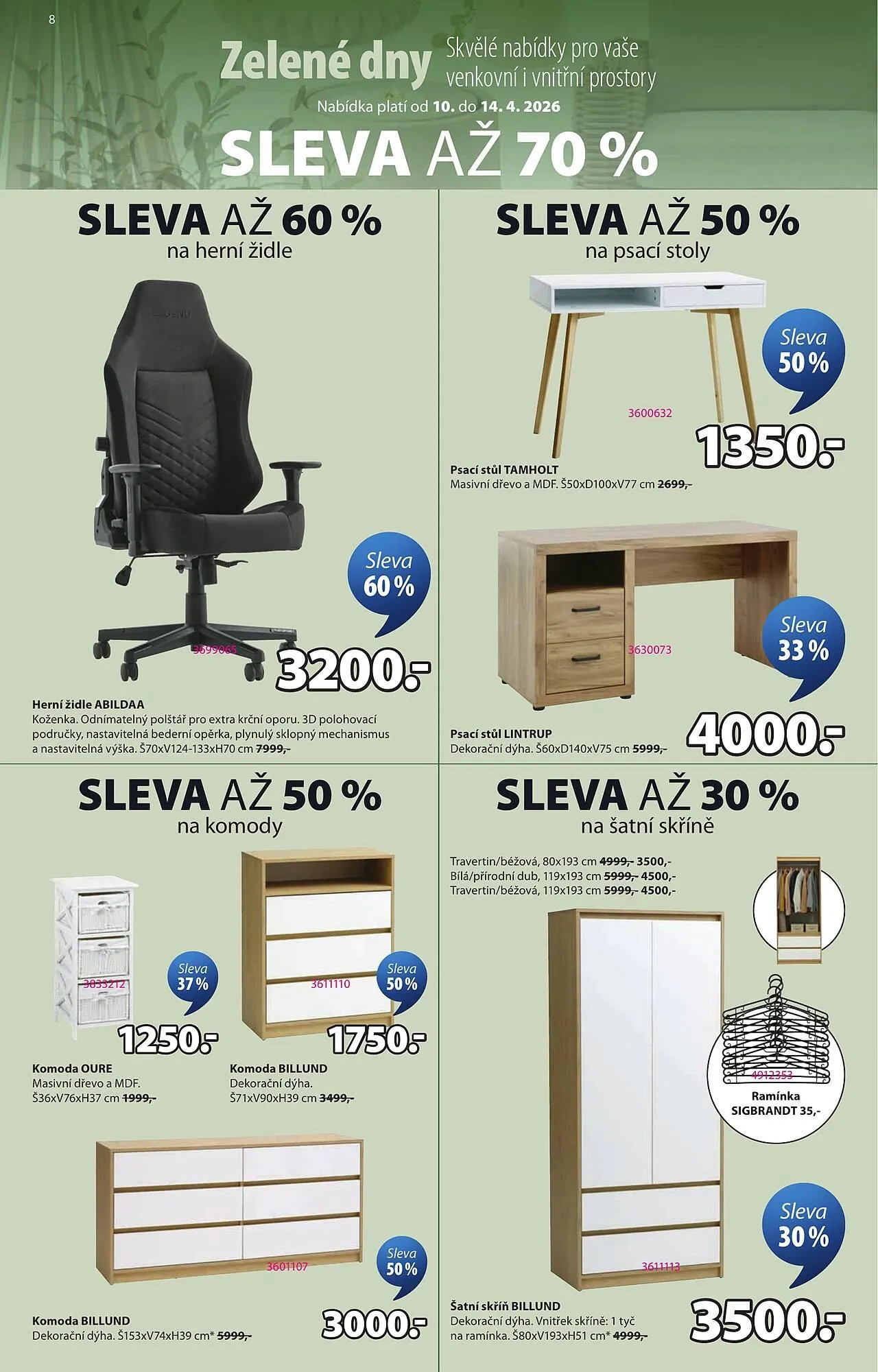 JYSK leták - 10. dubna 14. dubna 2026 - Page 8