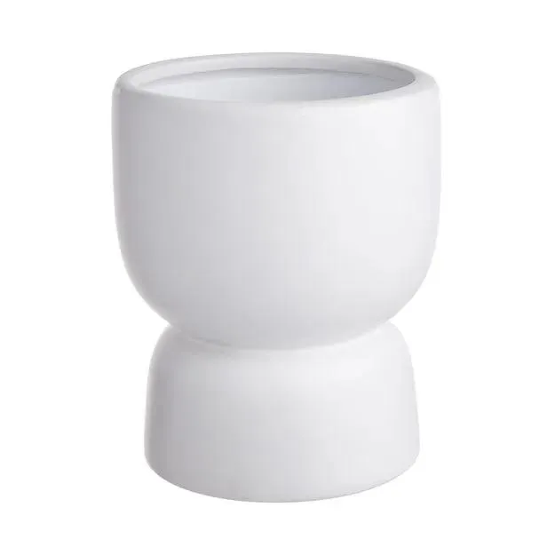 Květináč s podstavcem 12 cm - bílá