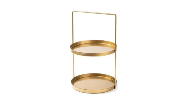 Dekorativní stojan na šperky ve zlaté barvě, 33 x 21 cm - II. jakost, POUZE OSOBNÍ ODBĚR