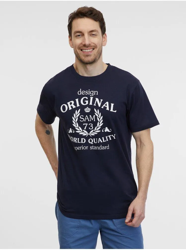 Tmavě modré pánské tričko SAM 73 Maverick