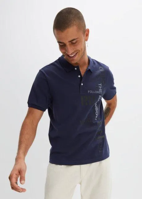 Polo tričko z bavlny, Slim Fit, krátký rukáv