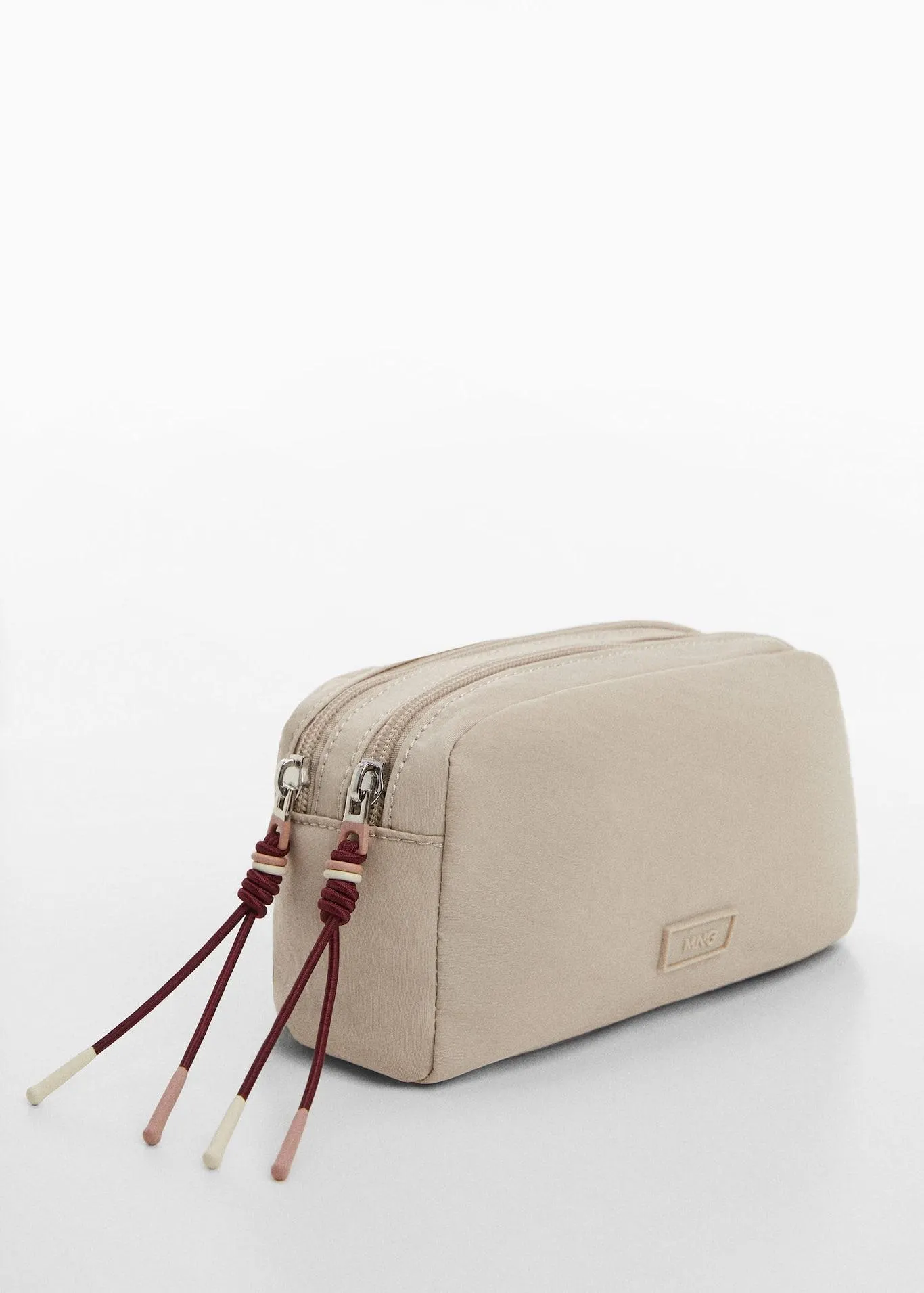 Dvojitá toaletní taštička na zip s logem