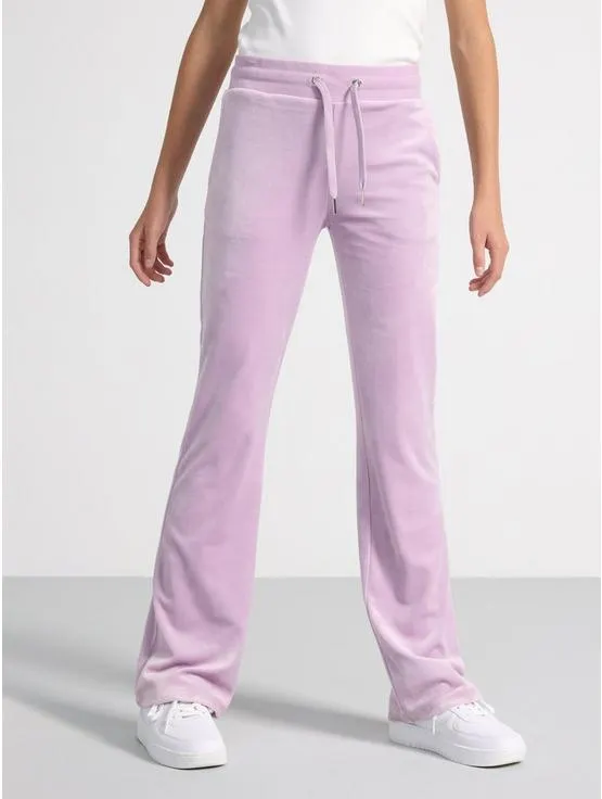 Zvonové velurové kalhoty