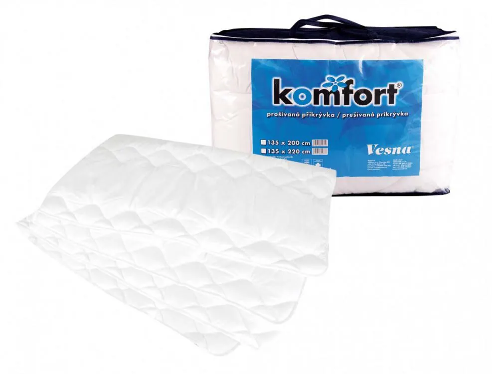 Přikrývka Komfort z dutého vlákna vyvařovací 135 x 220 cm