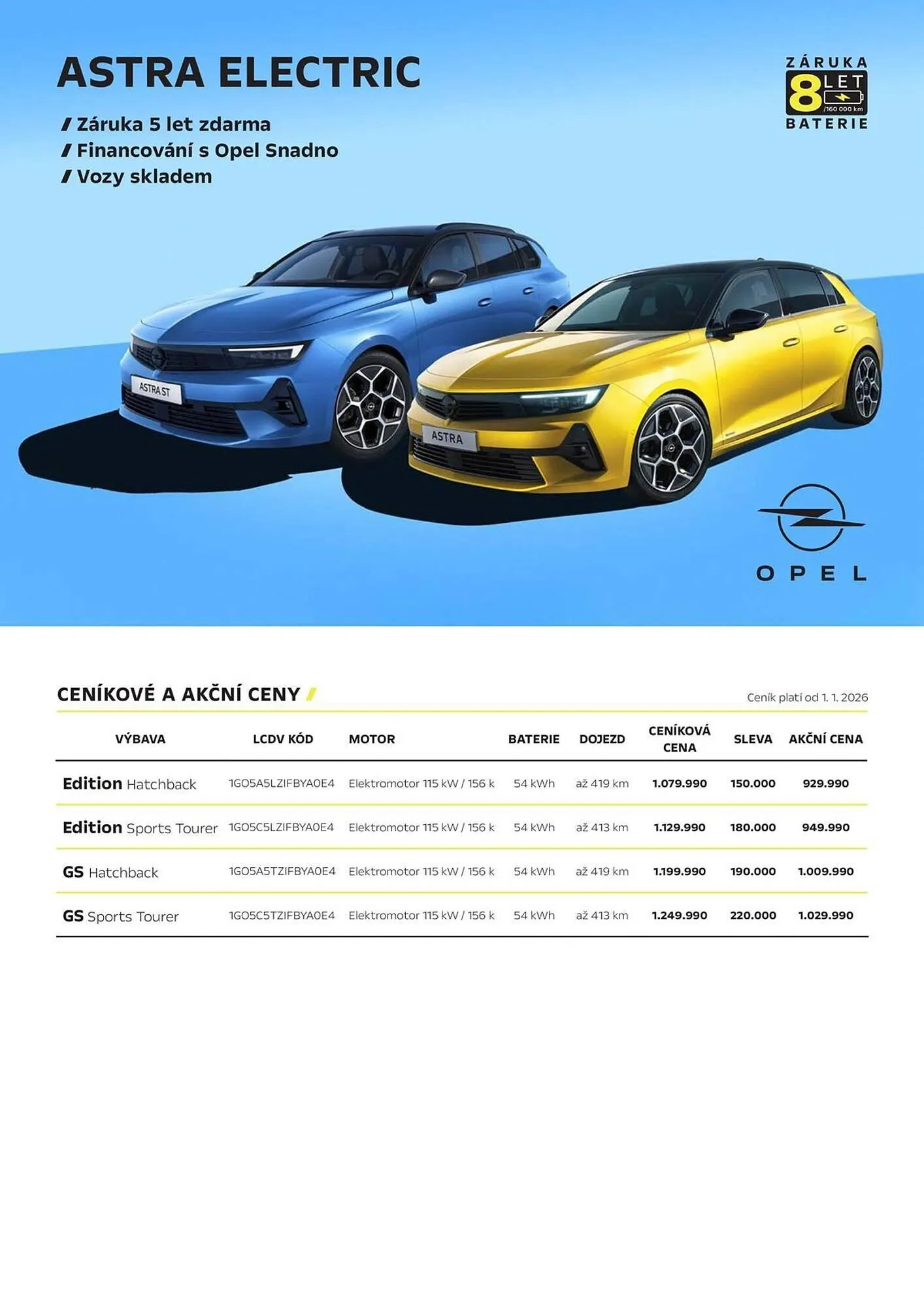 Opel leták - 23. ledna 31. března 2026 - Page 1