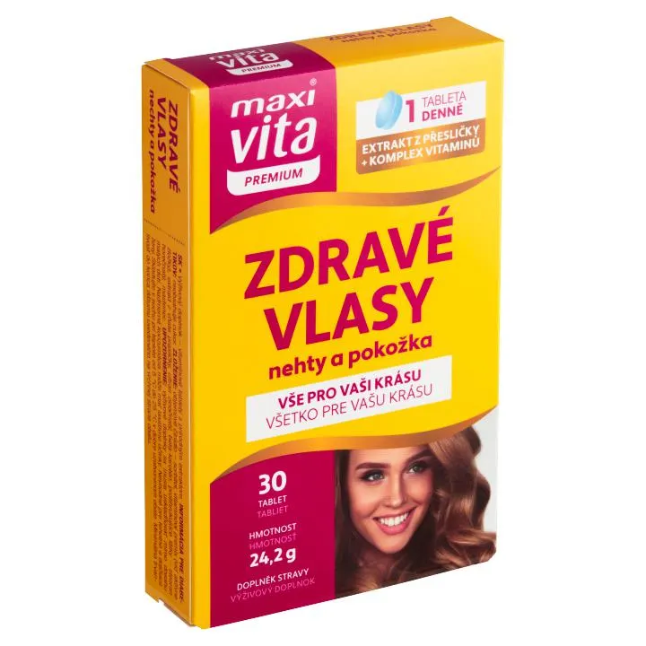 Maxi Vita Premium Zdravé vlasy, nehty a pokožka 30 tablet 24,2g