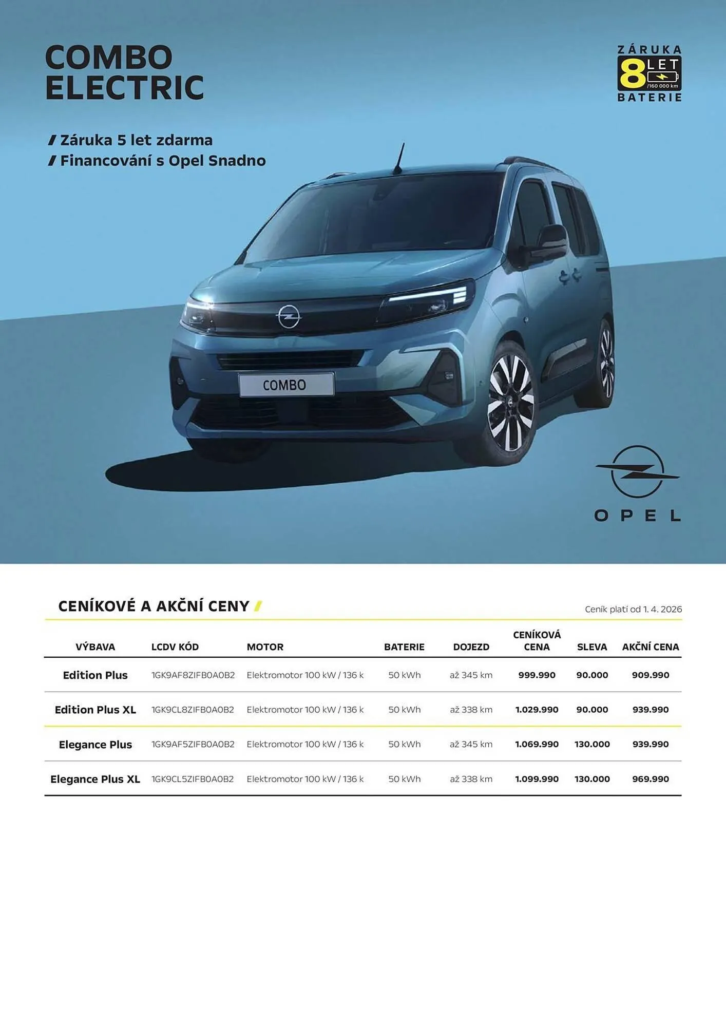 Opel leták - 3. dubna 30. června 2026 - Page 1