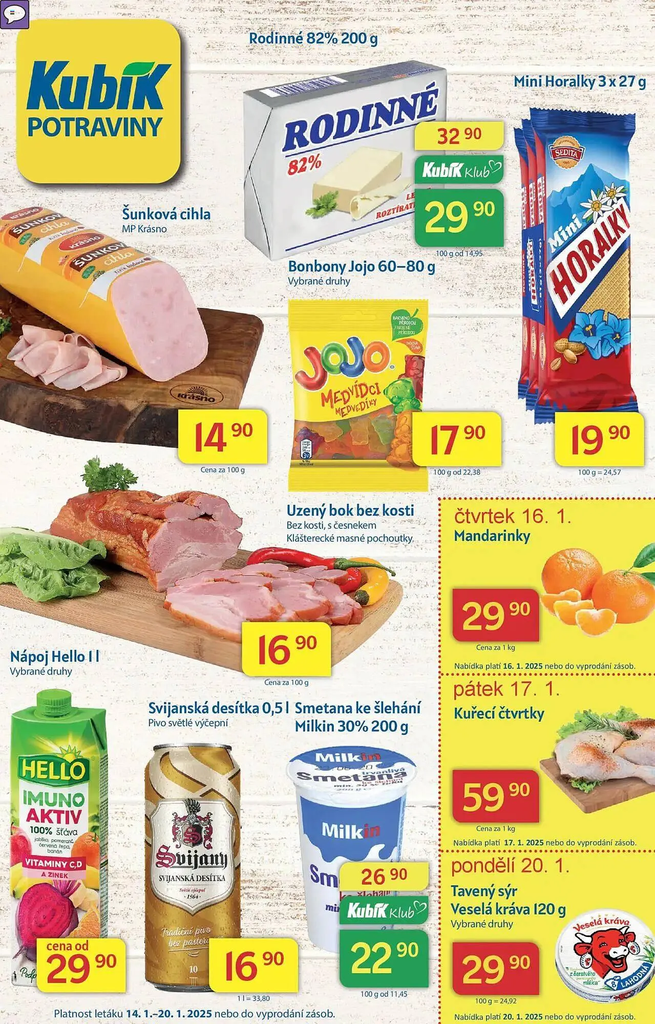 Kubík potraviny leták - 1