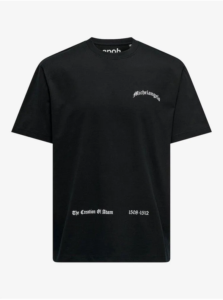 Černé pánské tričko ONLY & SONS Apoh