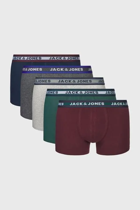 5PACK Boxerky JACK AND JONES Oliver - vícebarevná
