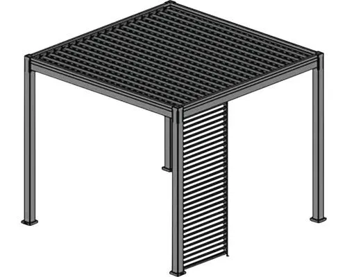 Panel zastínění 1 m horizontální pro bioklimatickou pergolu Rojaplast