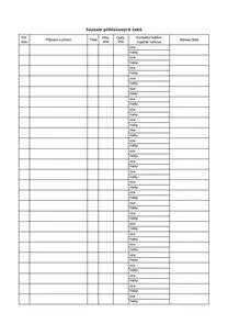 Přehled výchovně vzdělávací práce pro školní družinu a školní klub - Třídní kniha