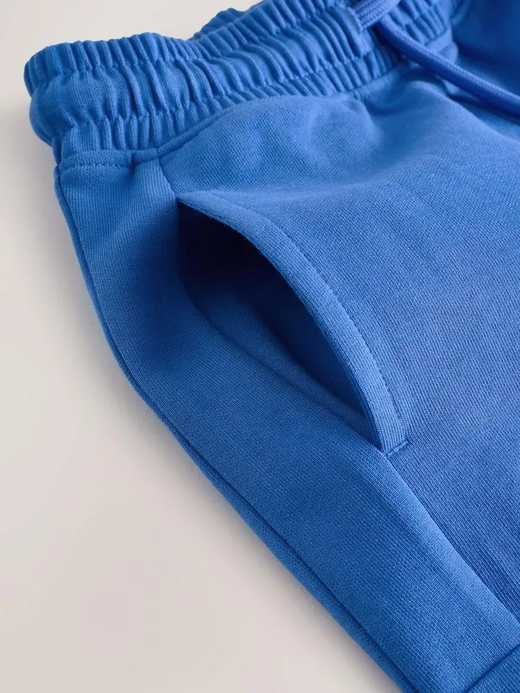 Kobaltová modř - Sada silného trička a kraťasů volného střihu (3-16let)