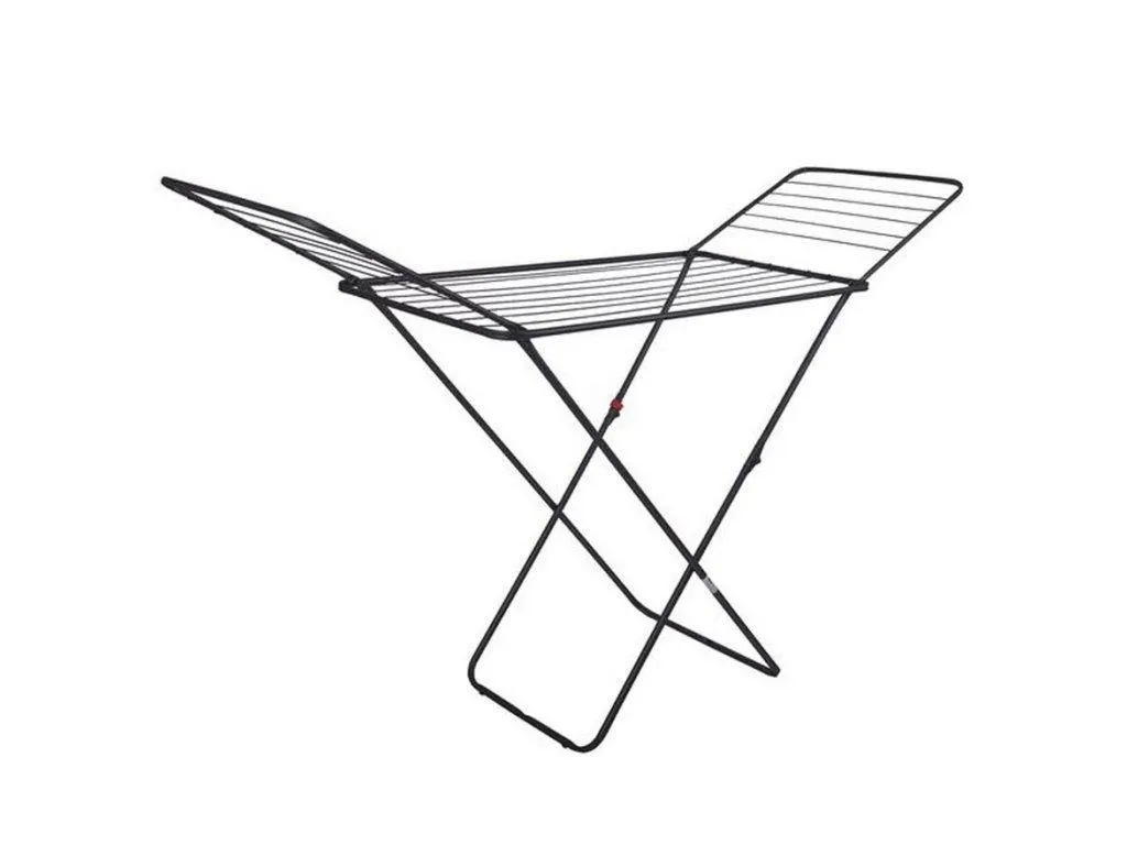 SUŠÁK NA PRÁDLO ROZKLÁDACÍ 180x55x93CM,18M ČERNÝ