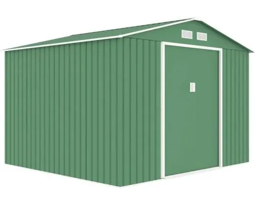 Plechový zahradní domek Rojaplast Archer D 267 x 245 cm zelený