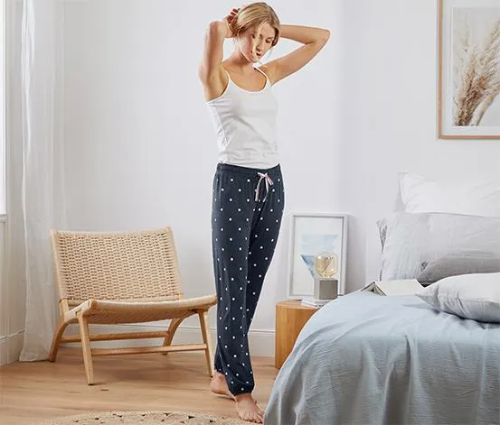 Pohodlné žerzejové kalhoty