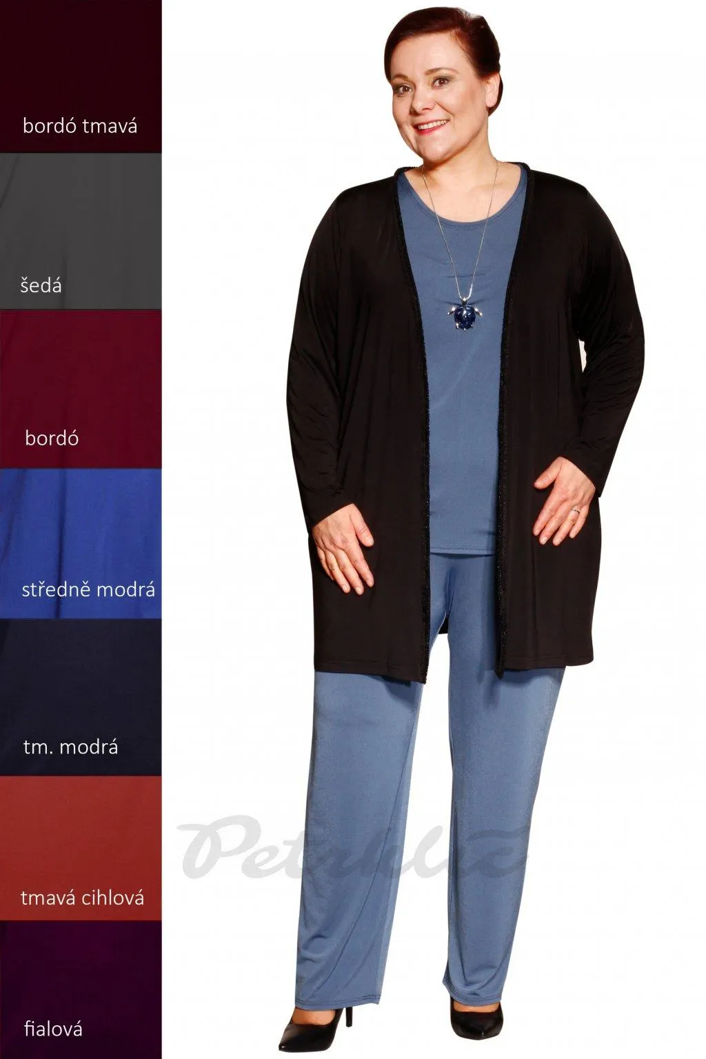 Lehké splývavé kalhoty rovné Rada A - 3 délky