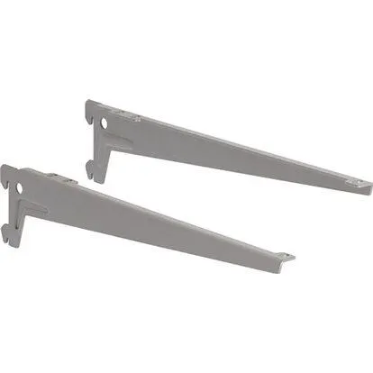 Úhlový držák s otvorem, bílý, 23 cm, 2 ks