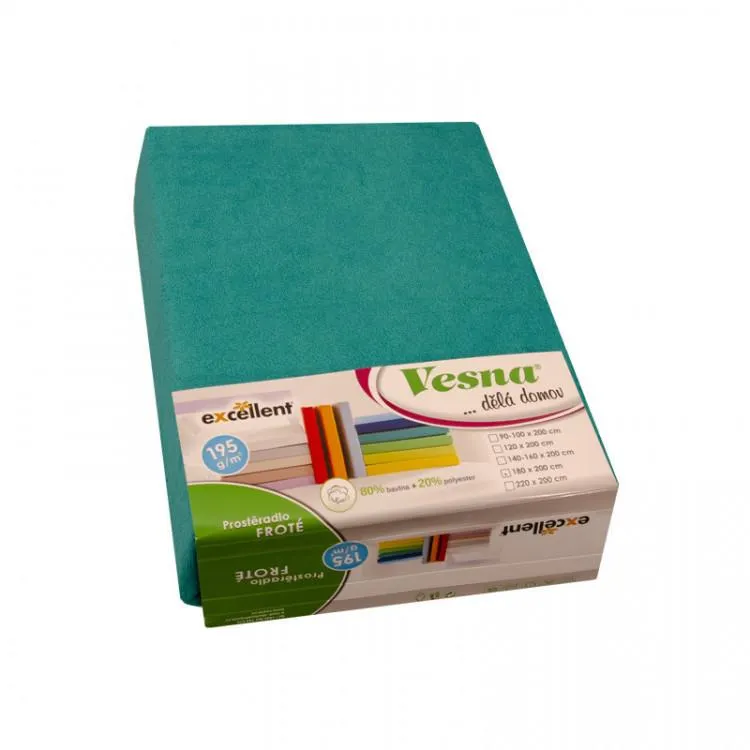 Prostěradlo froté Excellent aqua