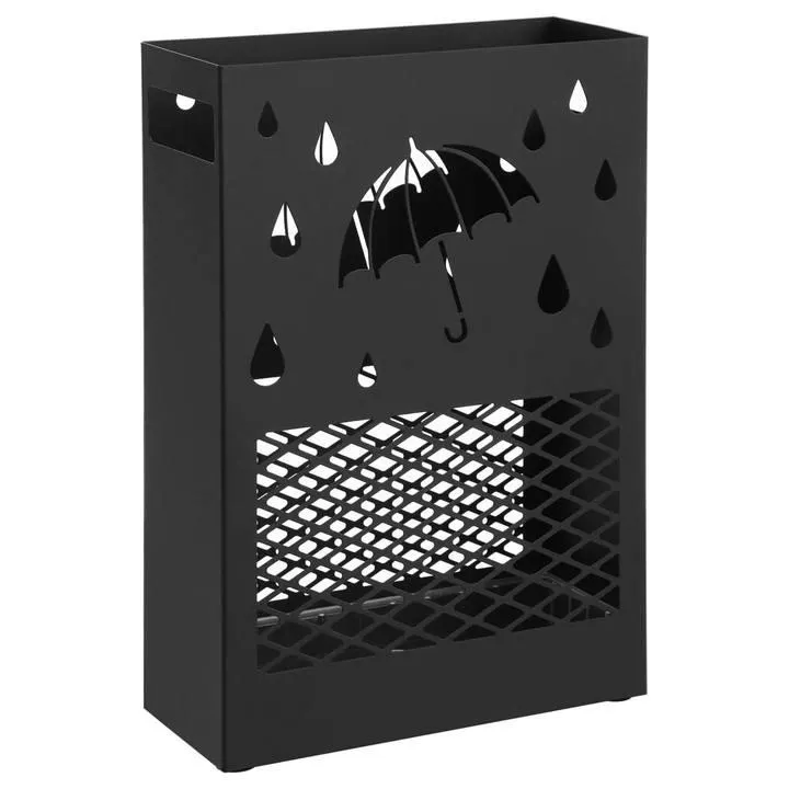Stojan na deštníky TRAY černá