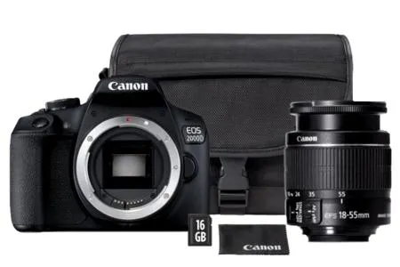 Canon EOS 2000D + 18-55mm IS II Value Up Kit (brašna Canon a 16GB karta)
