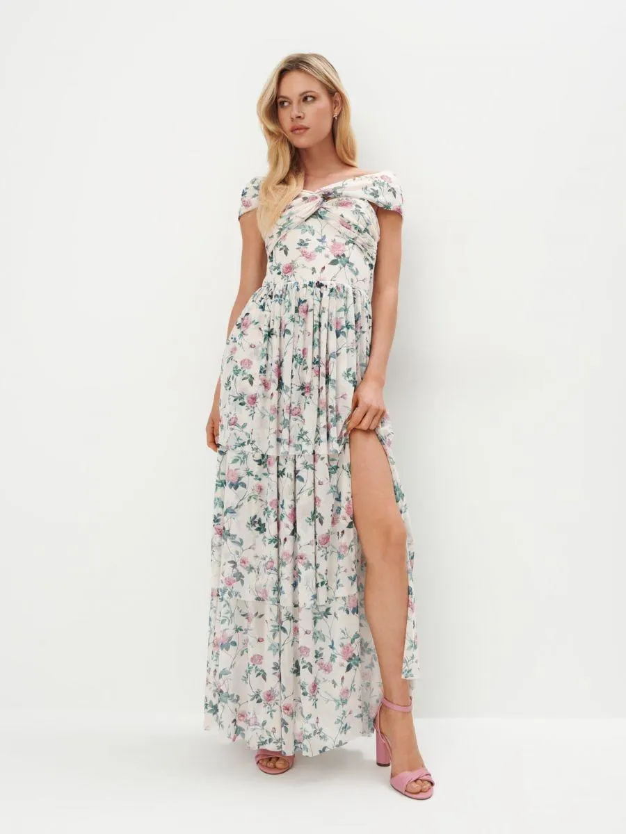 Rochie maxi cu flori