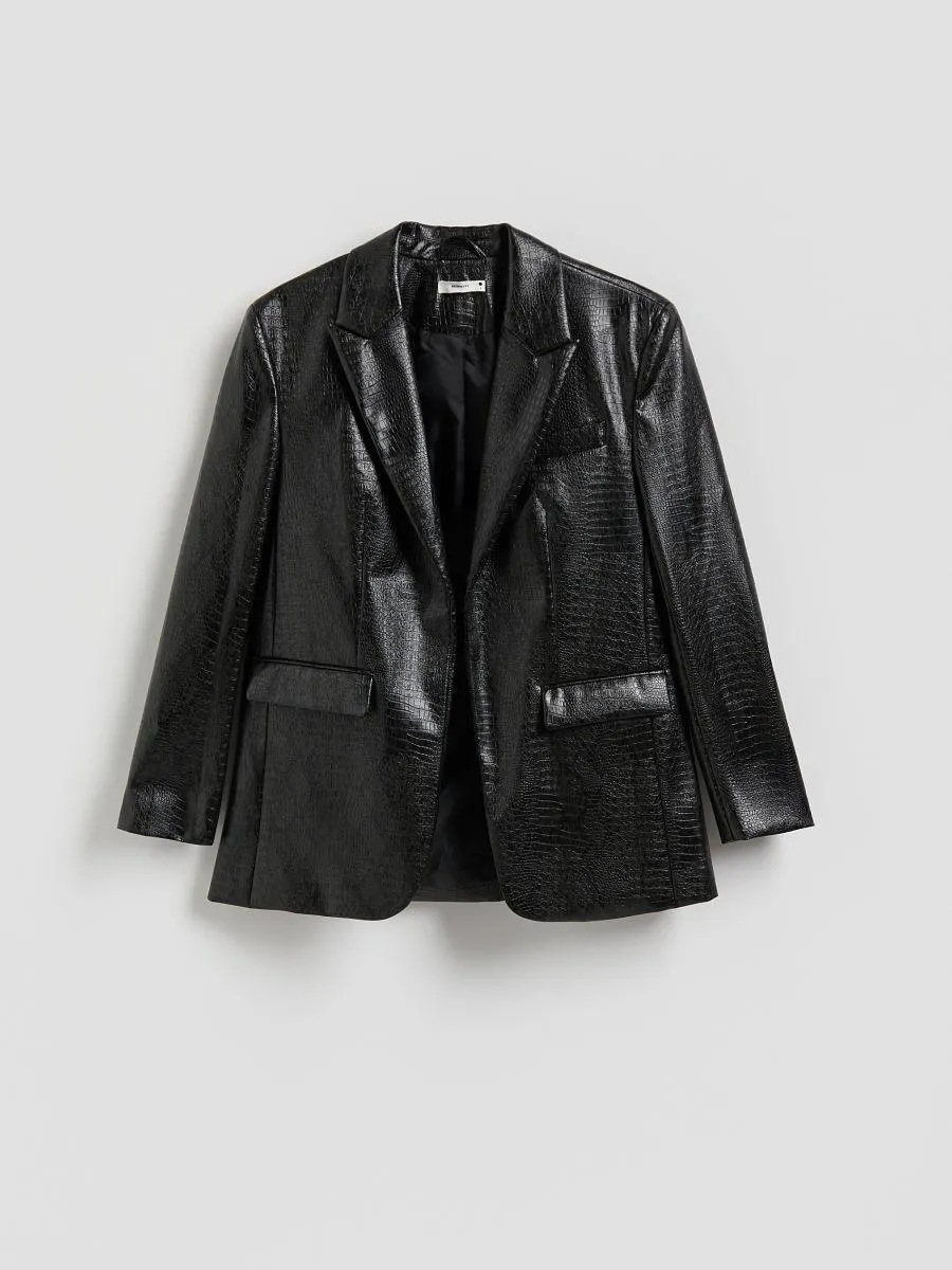 Sako z umělé kůže