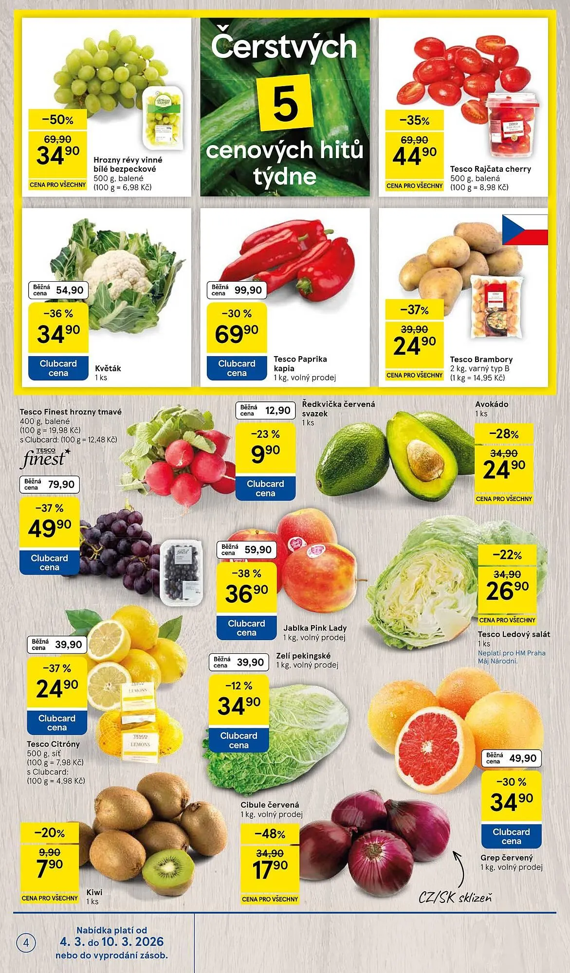 Tesco leták - 4. března 10. března 2026 - Page 4